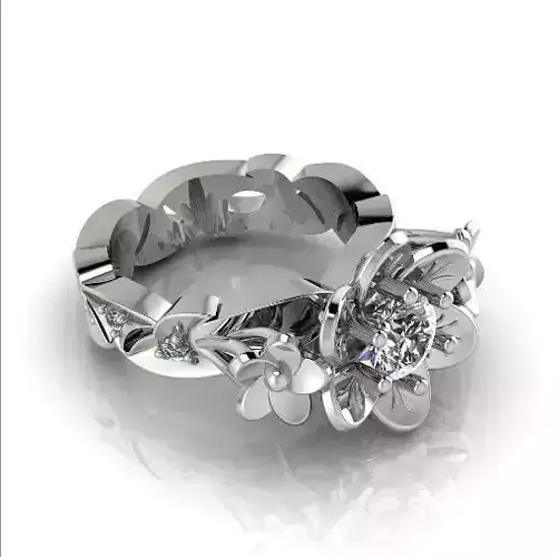 Flower ring N013016