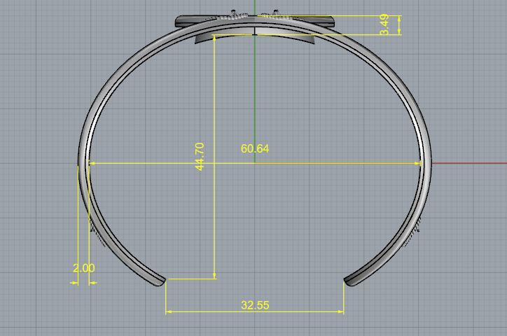 Bracelet Marquise N013007 3D print model_8