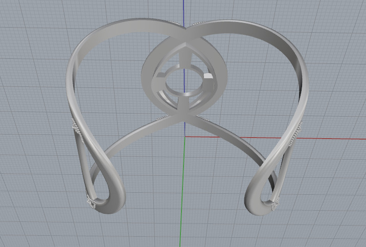 Bracelet Marquise N013007 3D print model_6