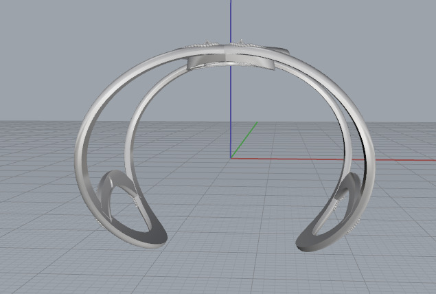 Bracelet Marquise N013007 3D print model_4