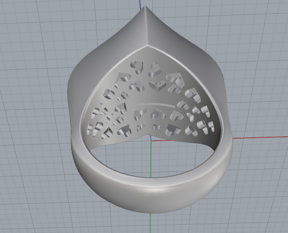 Ring Heart N013005 3D print model_6