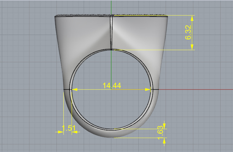 Ring Heart N013005 3D print model_7