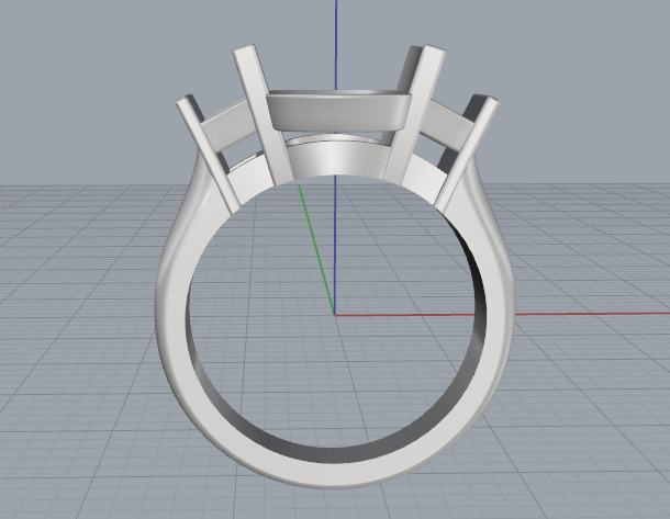Soliter ring N013000 3D print model_3