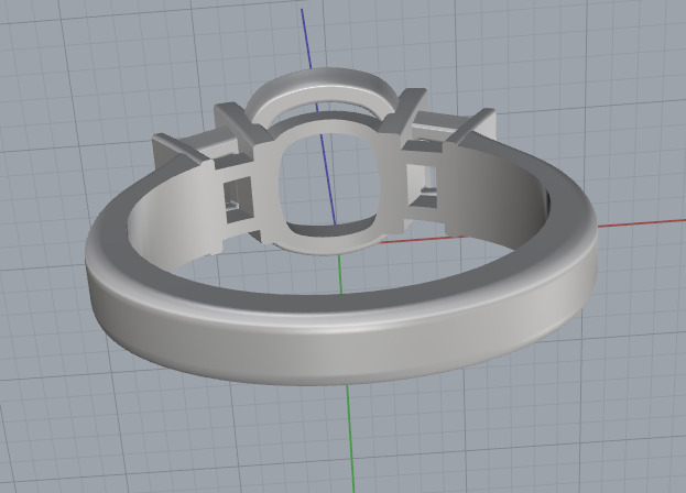 Soliter ring N013000 3D print model_5