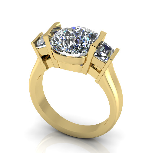 Soliter ring N013000 3D print model_1