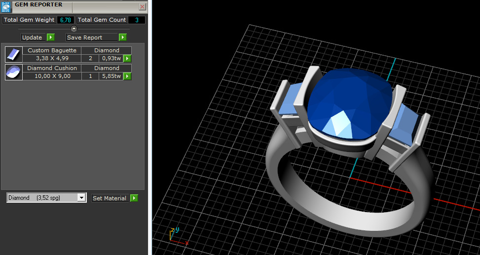 Soliter ring N013000 3D print model_9