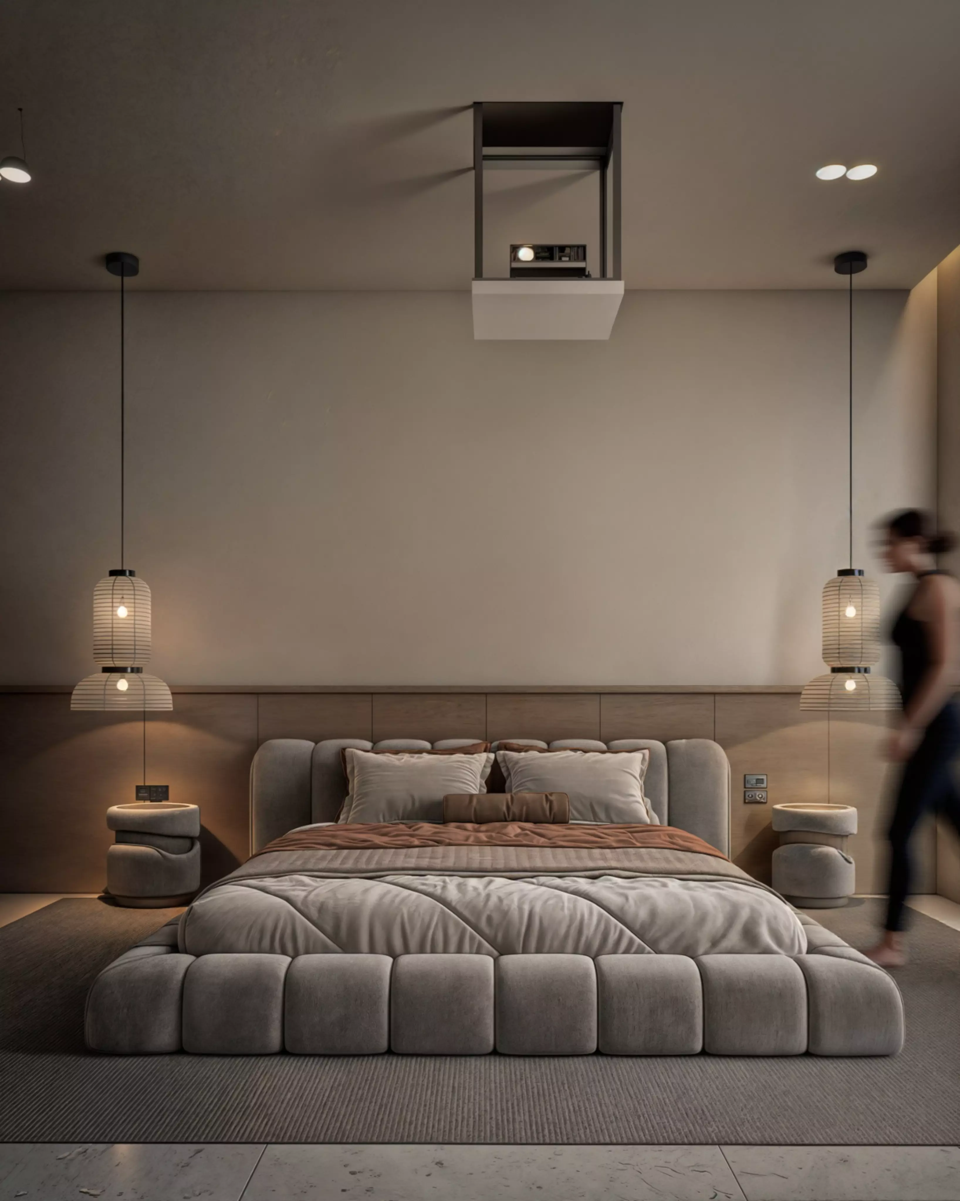 Minimalist Cozy Bedroom 3D Model for Twinmotion 3D print model