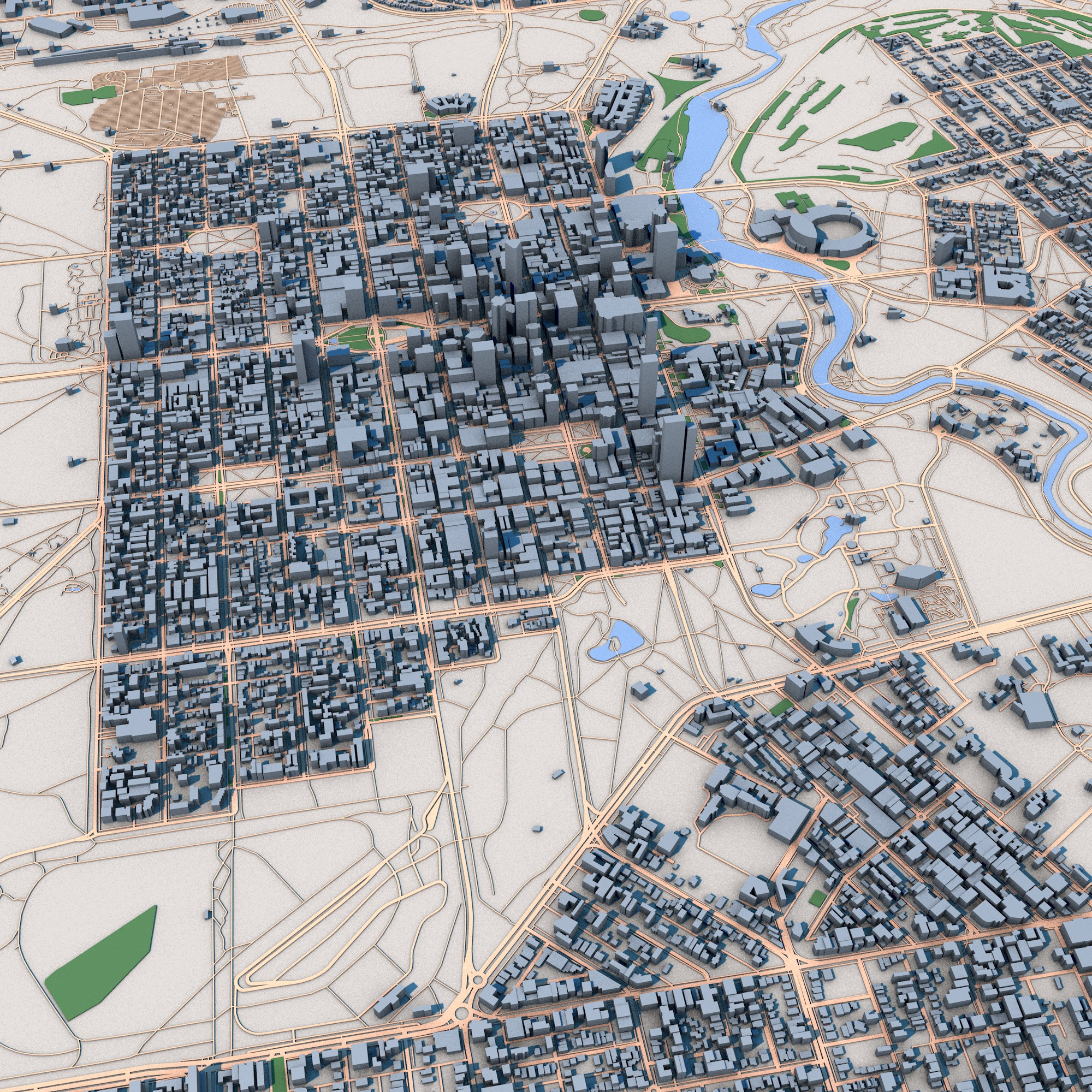 Adelaide City Australia 3D model_4