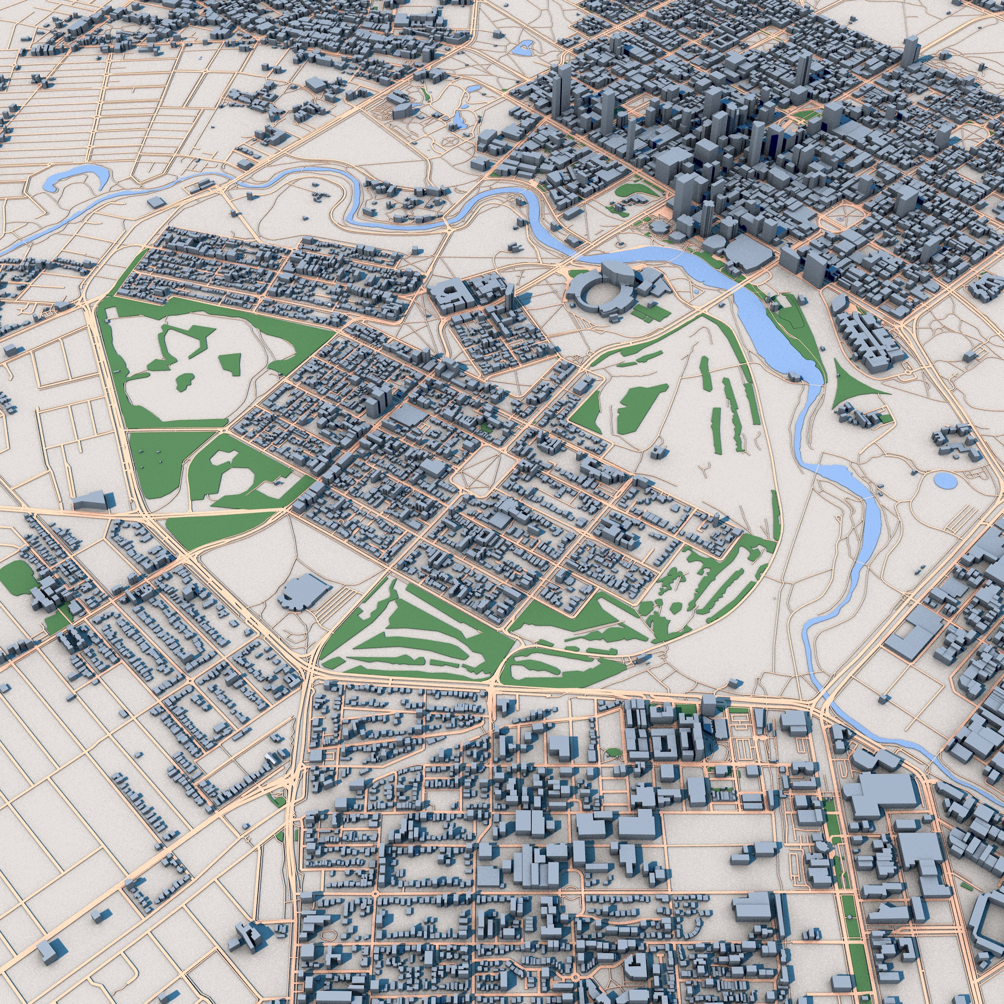 Adelaide City Australia 3D model_6