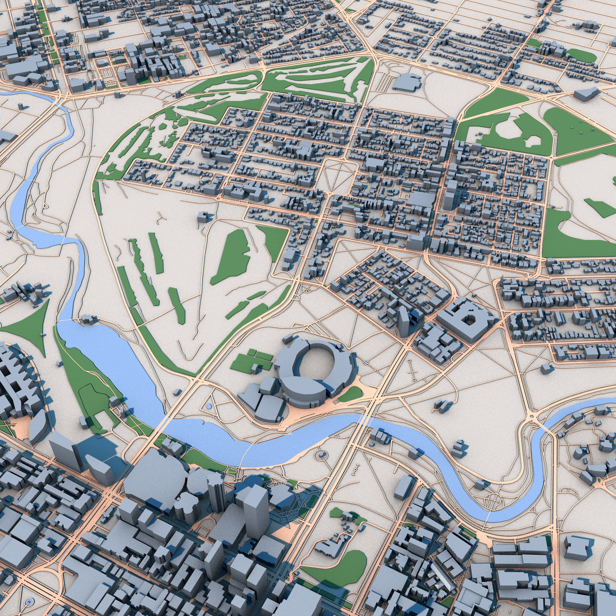 Adelaide City Australia 3D model_8