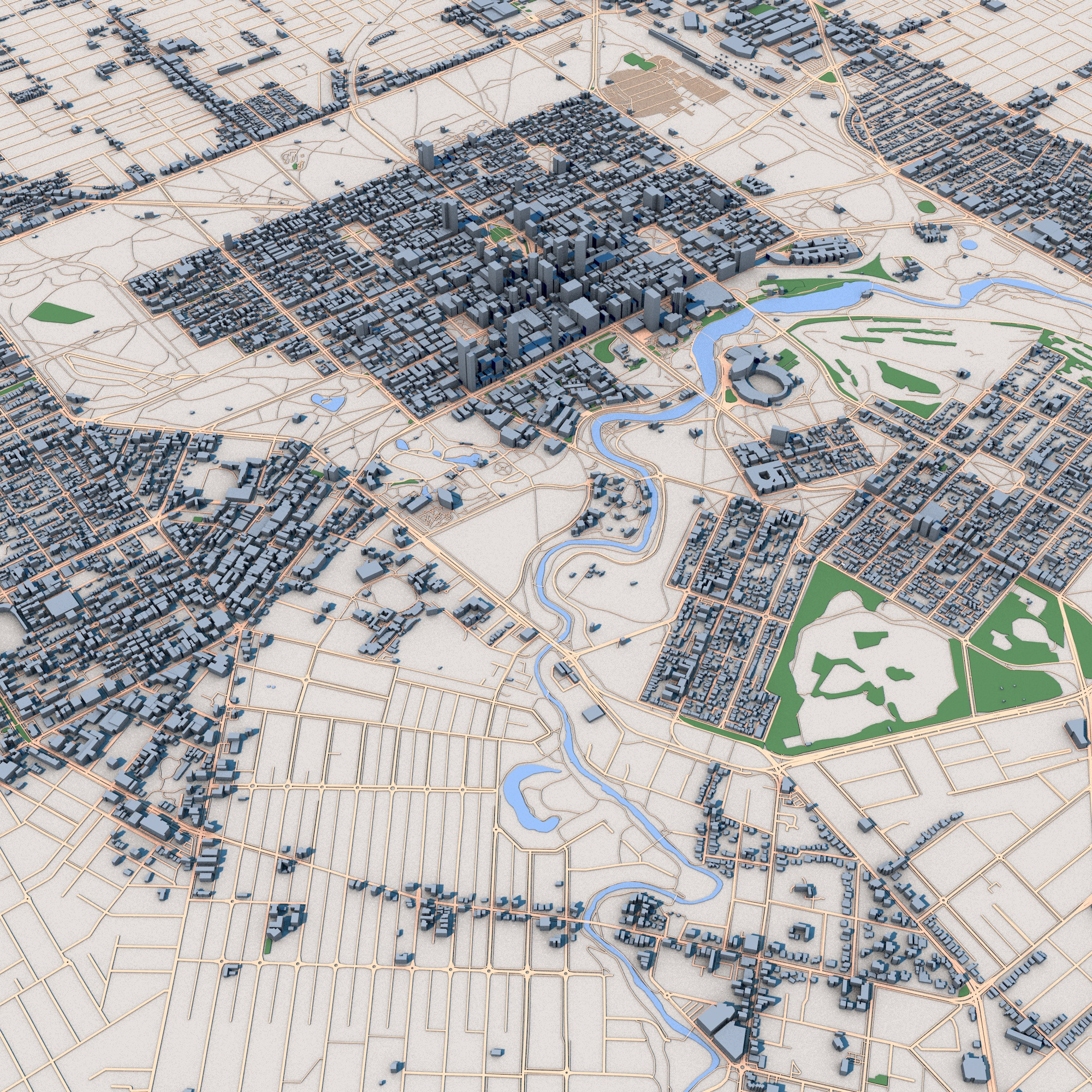 Adelaide City Australia 3D model_5