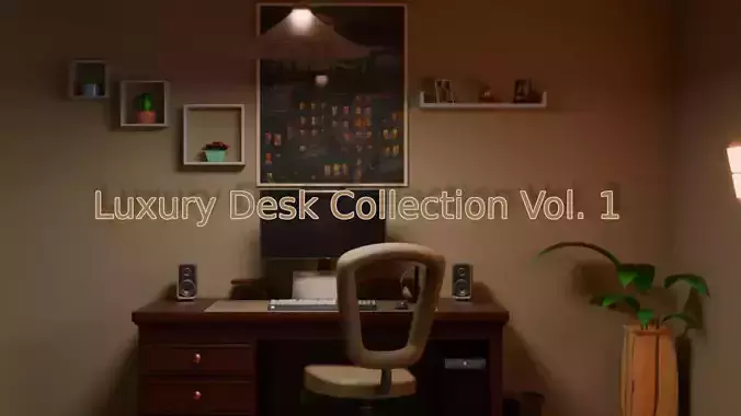 Luxury Desk Collection Vol 1 3D model