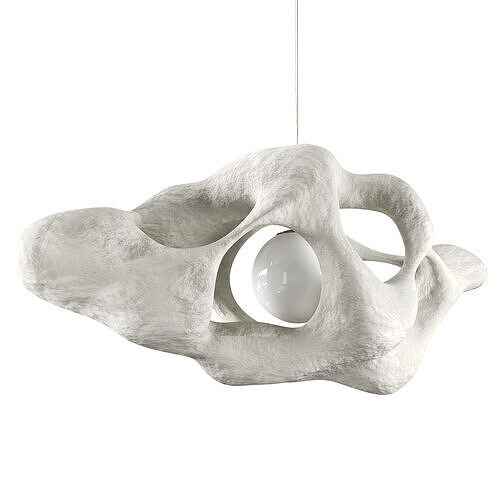 Horizontal Amobius illuminated sculpture Low-poly 3D model