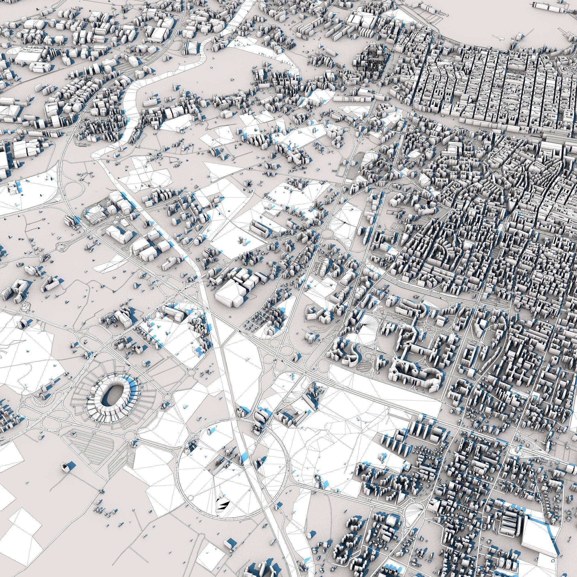 Bari City Italy 3D model_10