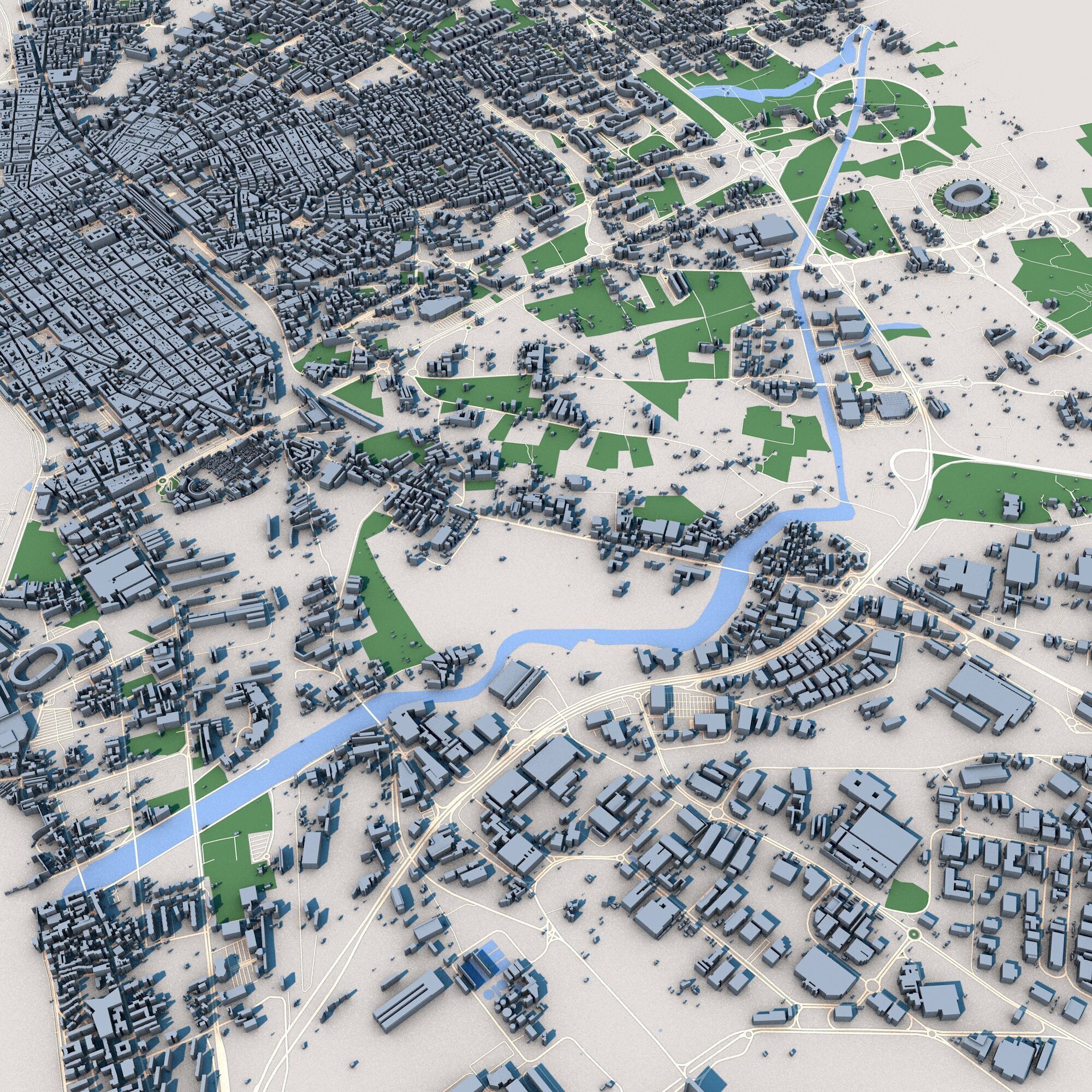 Bari City Italy 3D model_8