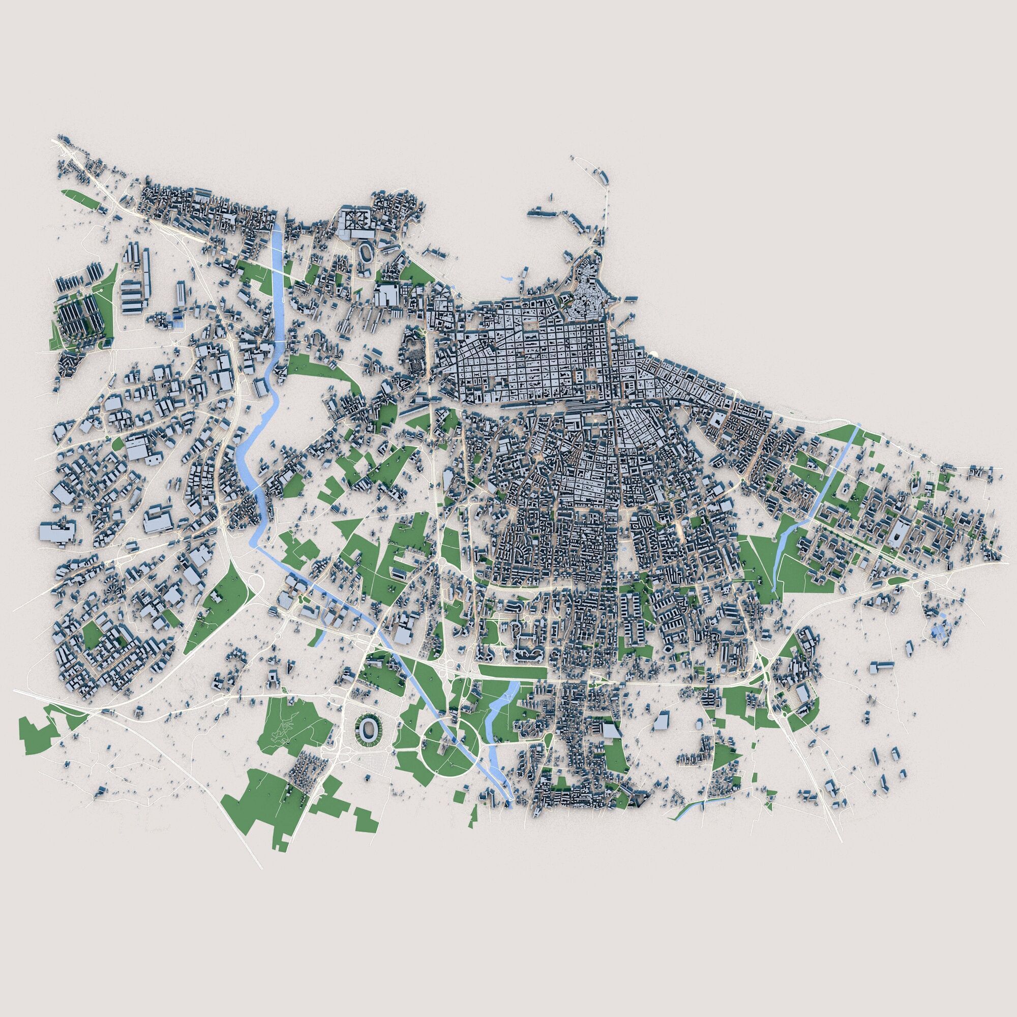 Bari City Italy 3D model_1