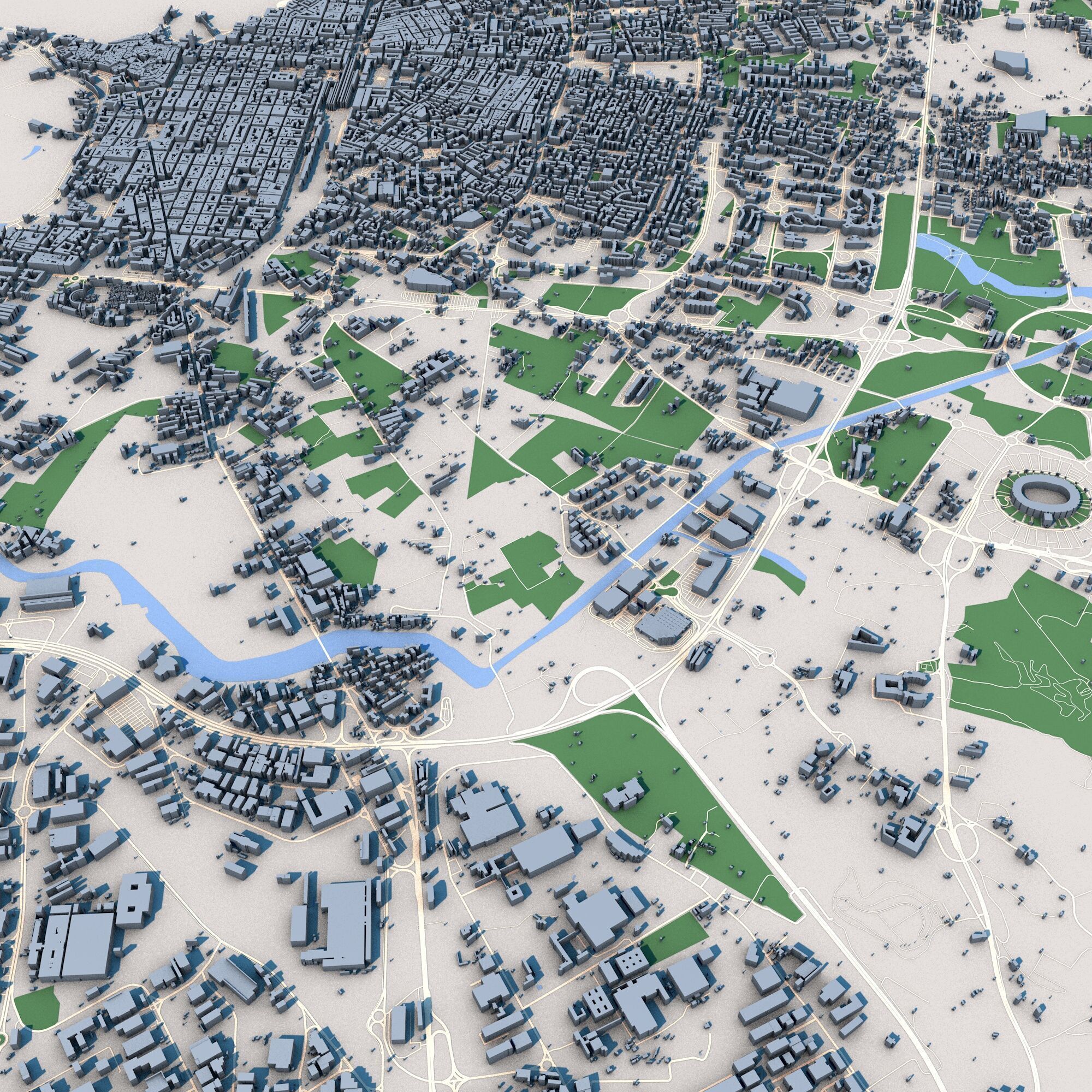 Bari City Italy 3D model_9