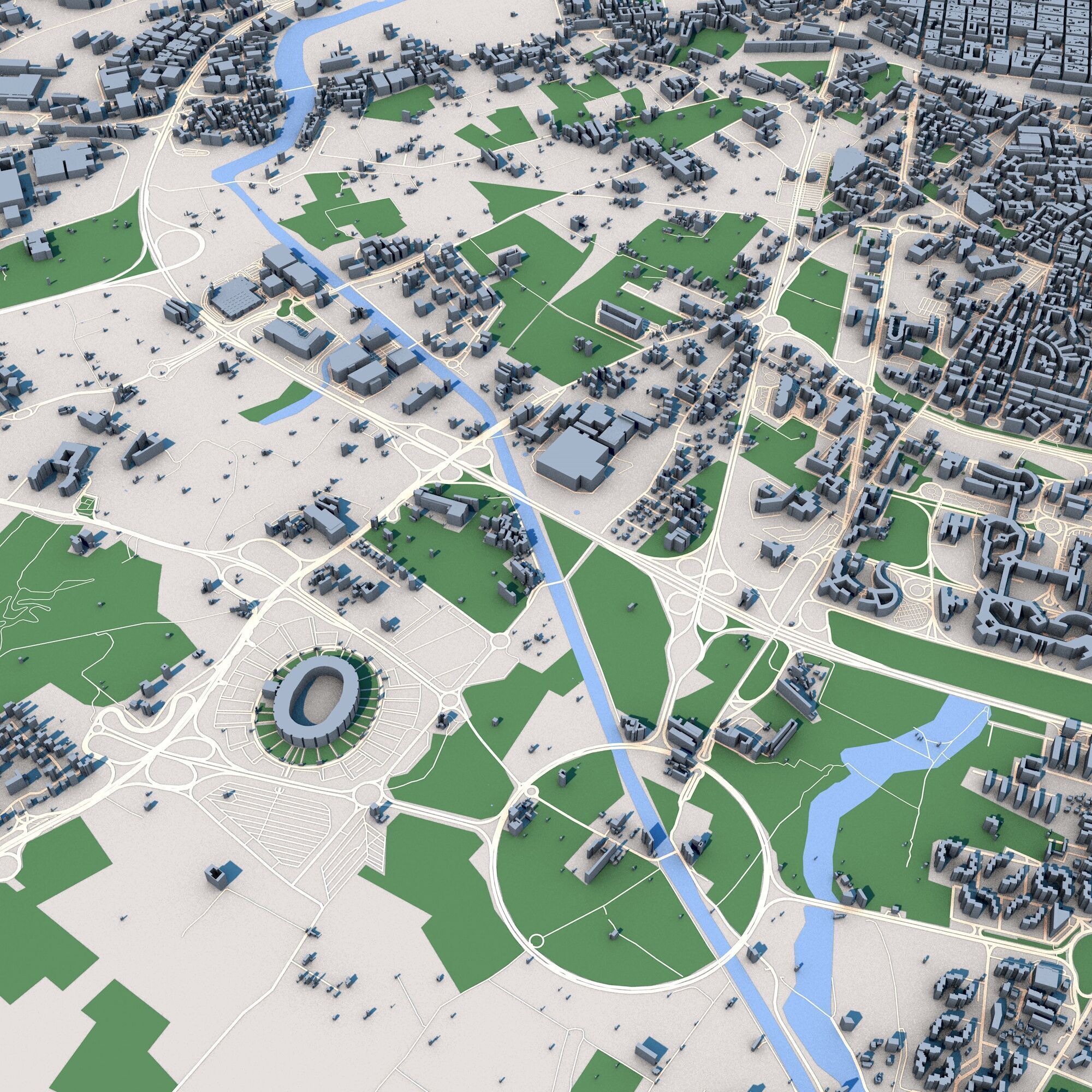 Bari City Italy 3D model_3