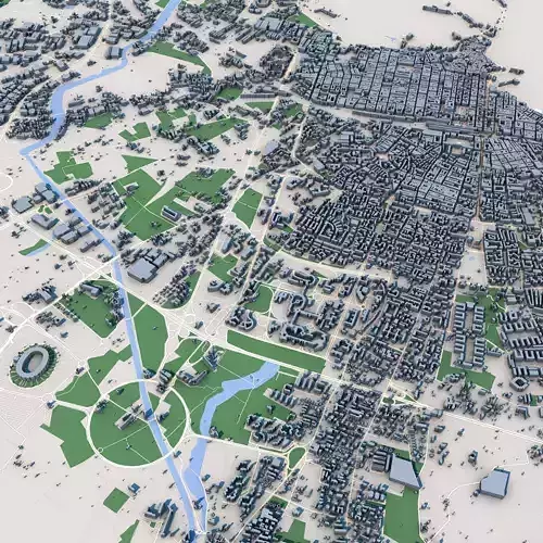 Bari City Italy 3D model
