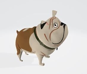English Bulldog 3D model