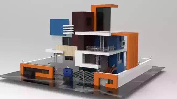Modern House 3D Model