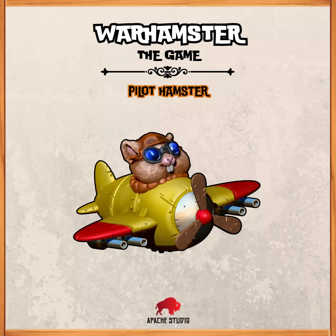 Warhamster The Game - Pilot Hamster 3D print model_0