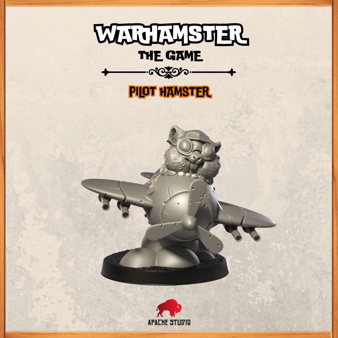 Warhamster The Game - Pilot Hamster 3D print model_2
