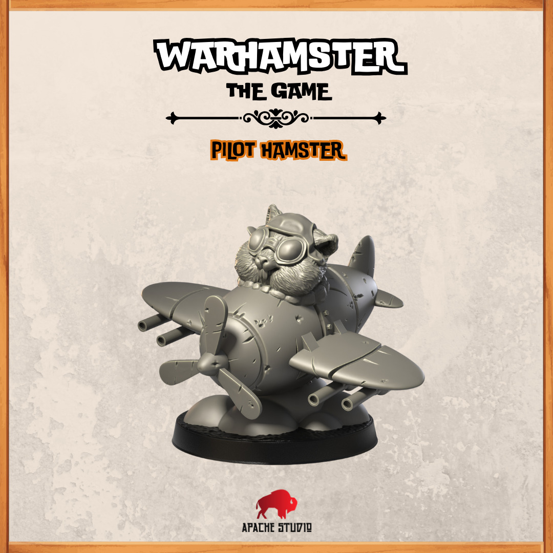 Warhamster The Game - Pilot Hamster 3D print model_1