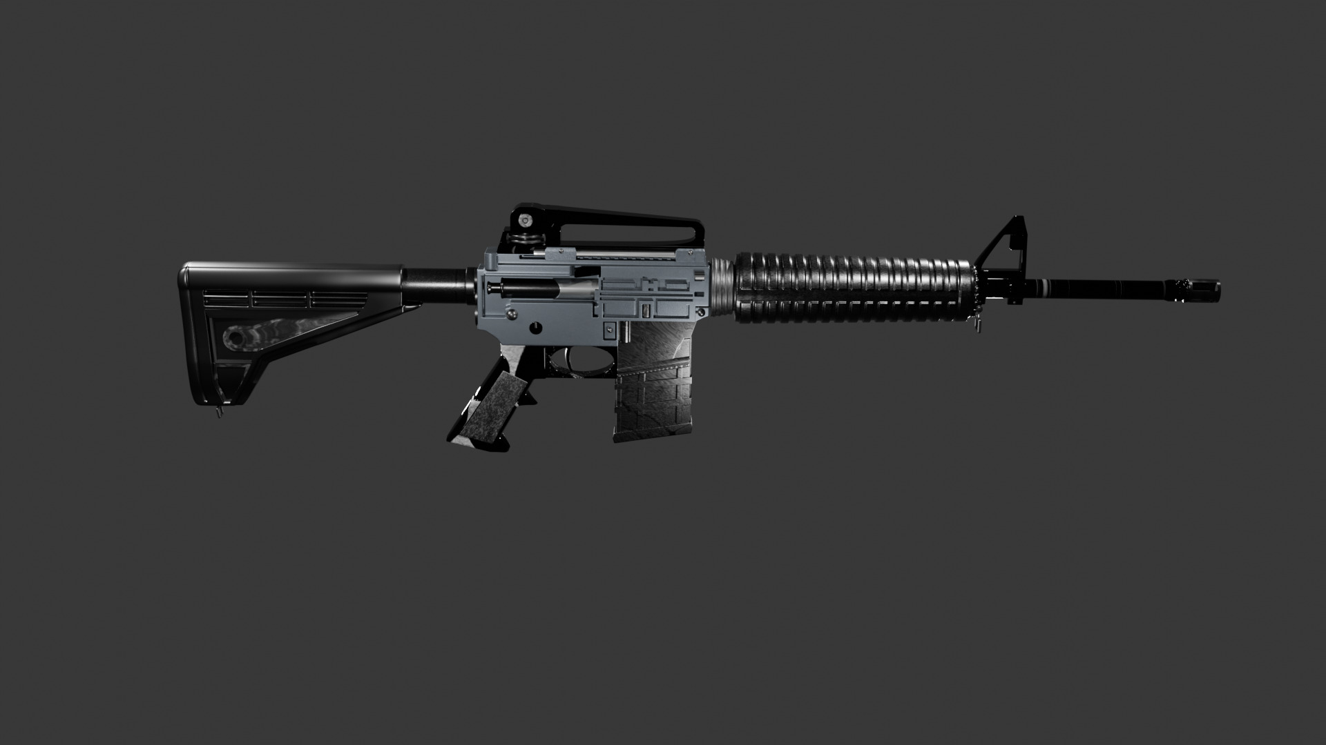 M4A1 Rifle High Quality 3D model_1