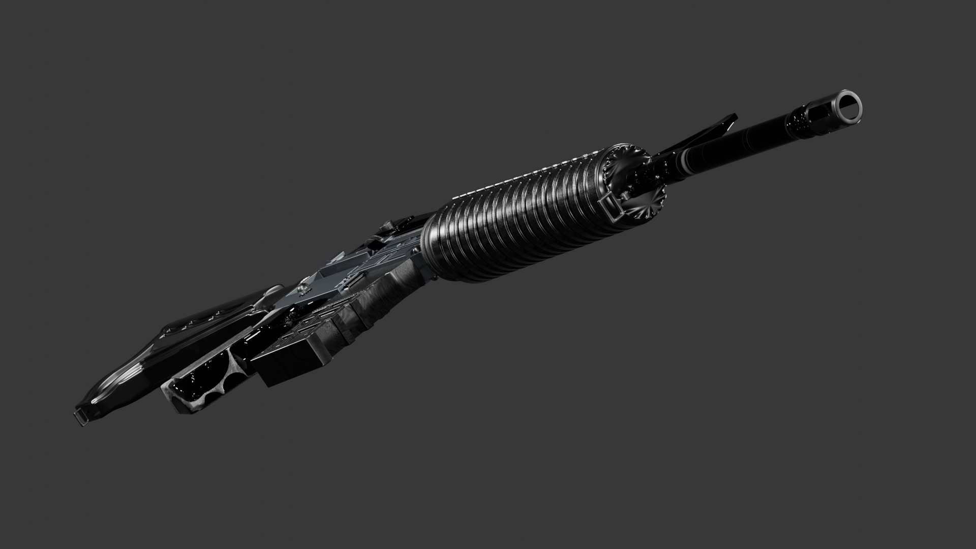M4A1 Rifle High Quality 3D model_7