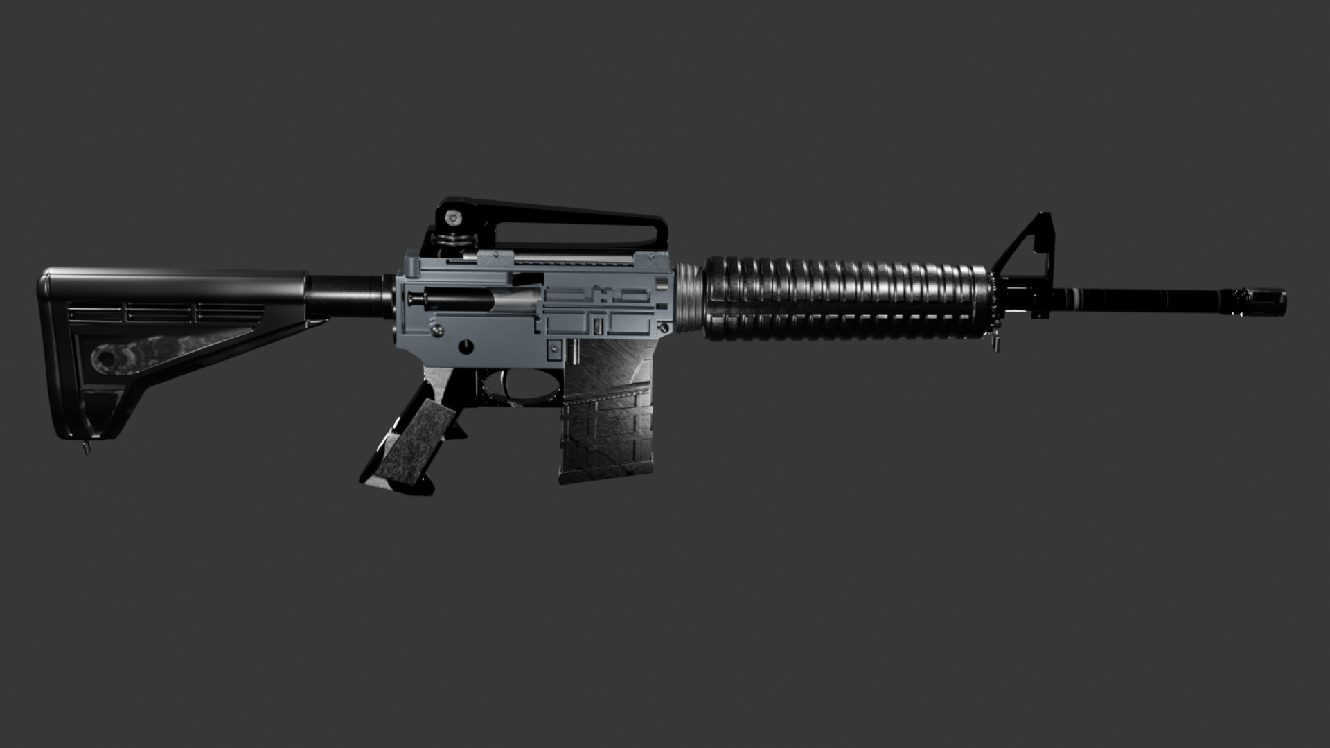 M4A1 Rifle High Quality 3D model_9