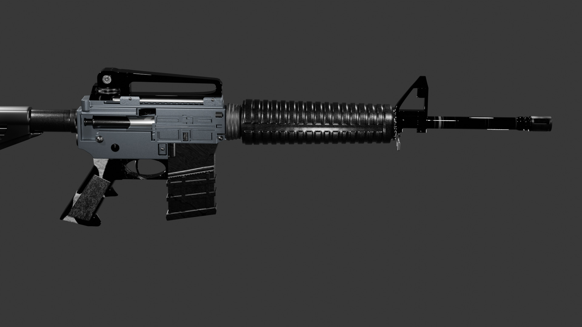 M4A1 Rifle High Quality 3D model_3