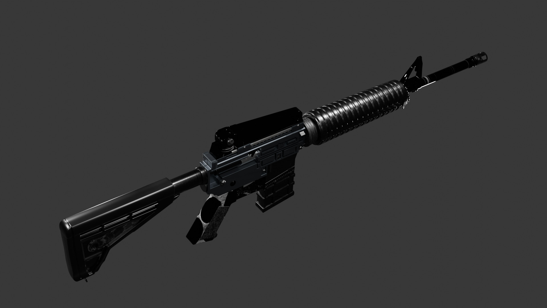 M4A1 Rifle High Quality 3D model_6