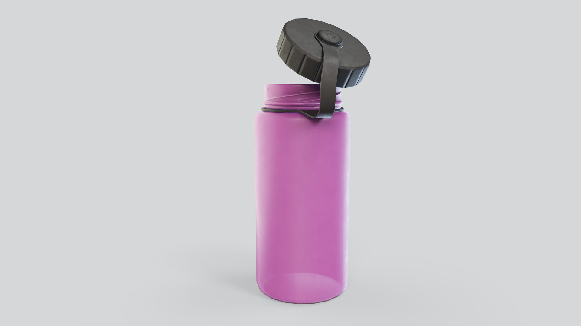 Drinking Bottle Low-poly 3D model_4