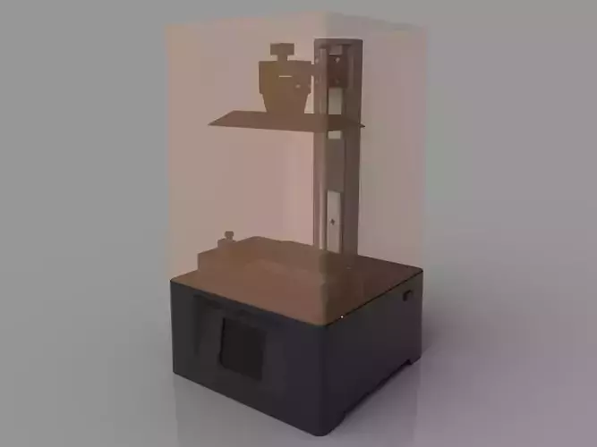 3D Printer model Low-poly 3D model