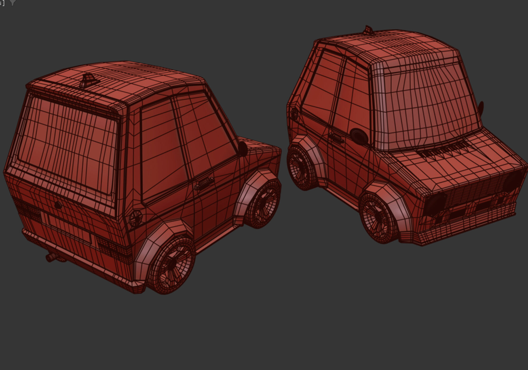 generic cartoon car  3D model_10