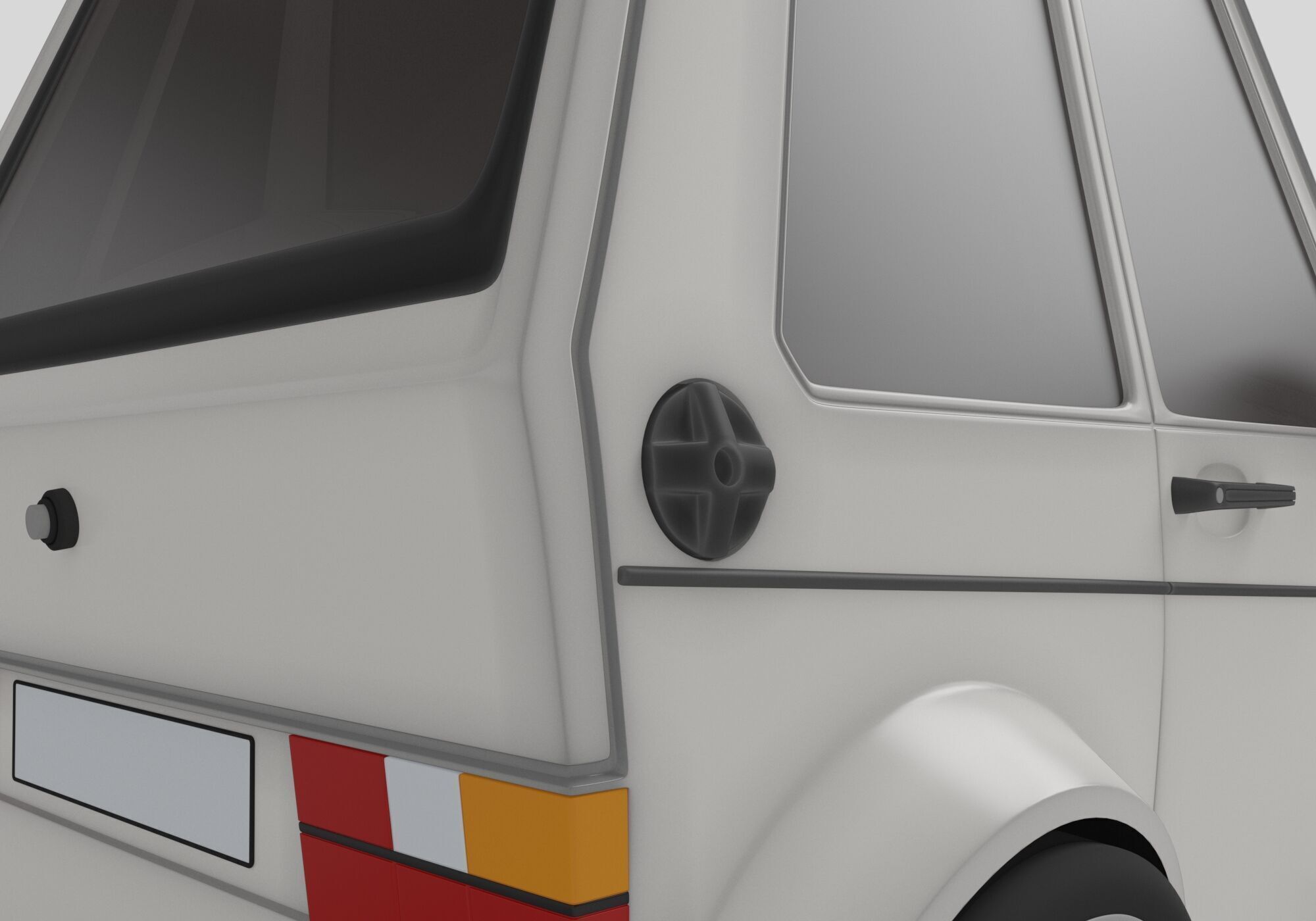 generic cartoon car  3D model_5