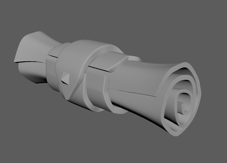 Letter PBR lowy poly Free low-poly 3D model_7