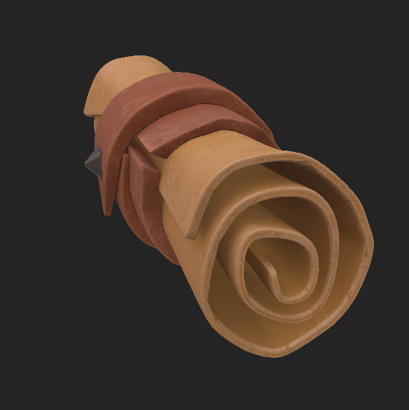 Letter PBR lowy poly Free low-poly 3D model_4