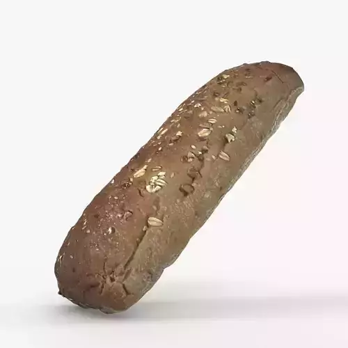 Photorealistic 3D scan of grain bun