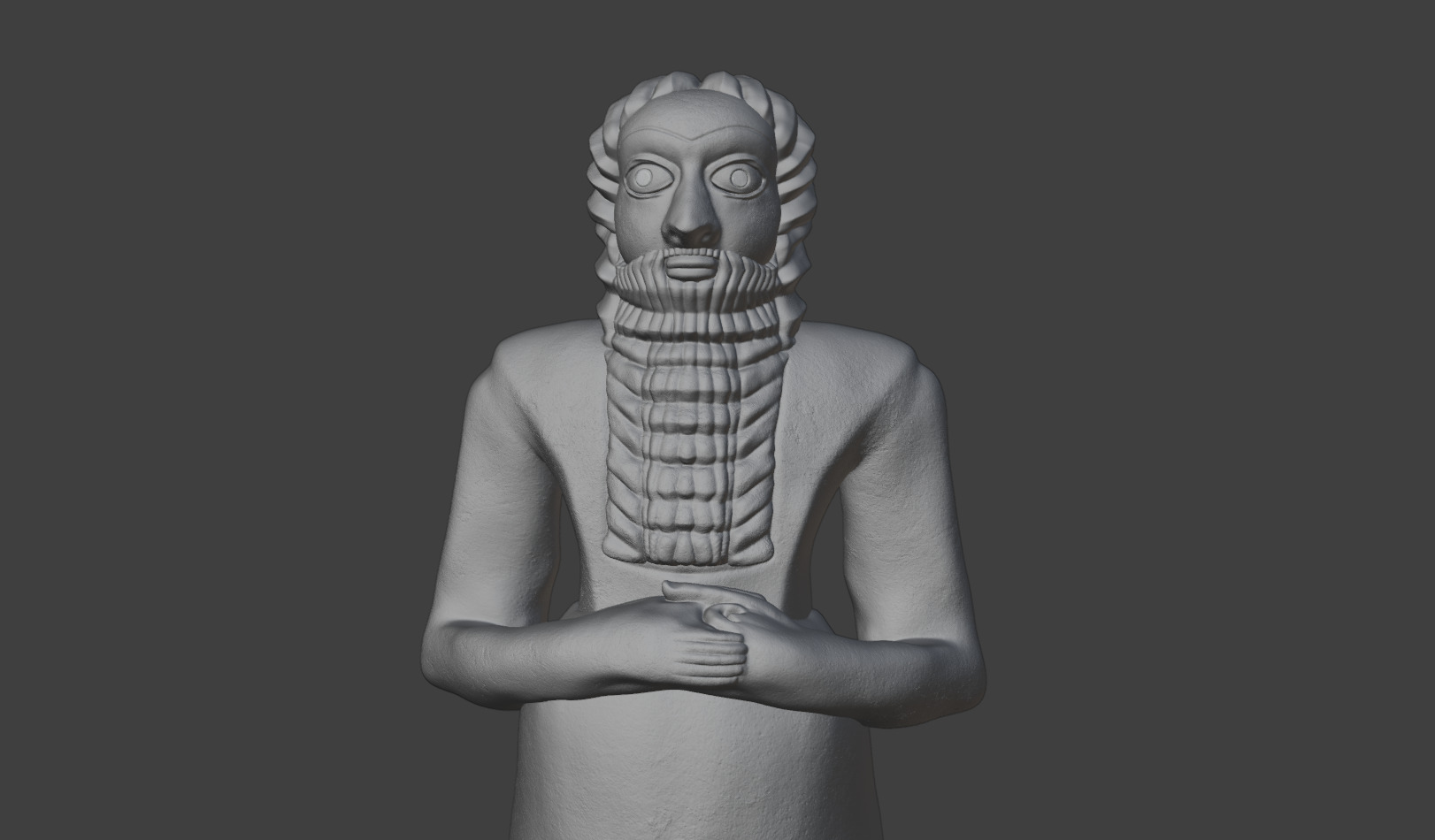 Ea-Nasir Standing Male Worshipper 3D Print 3D print model_7