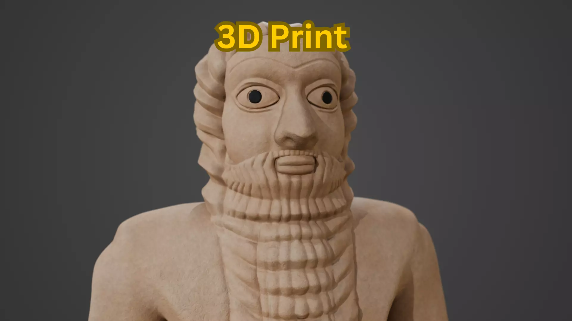 Ea-Nasir Standing Male Worshipper 3D Print 3D print model_0