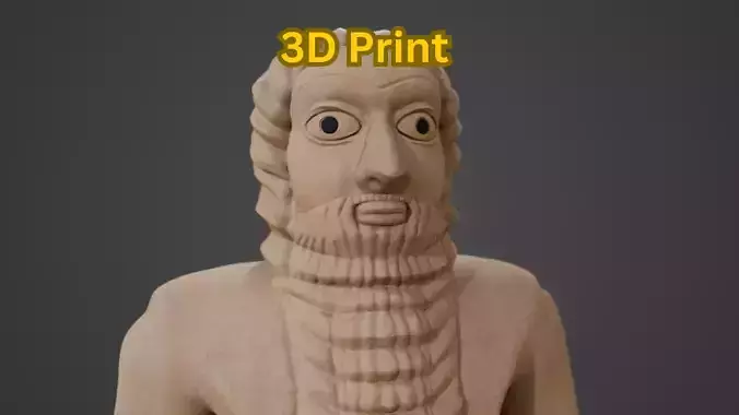 Ea-Nasir Standing Male Worshipper 3D Print 3D print model