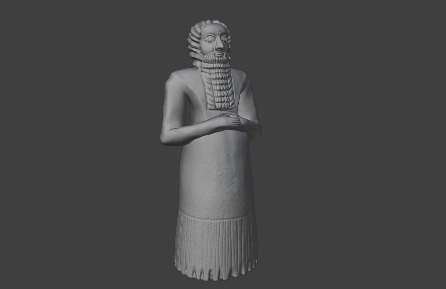 Ea-Nasir Standing Male Worshipper 3D Print 3D print model_5