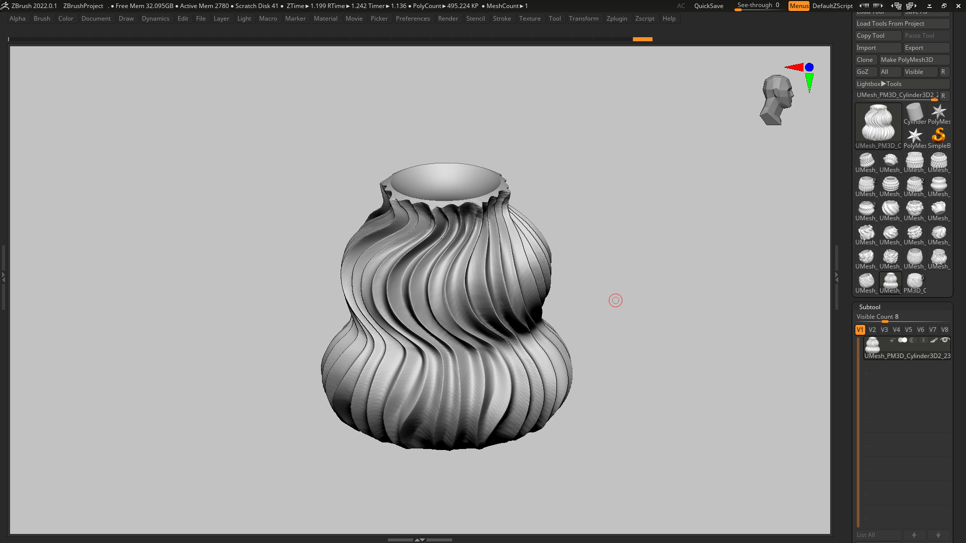 vase 3d print 516  3D print model_3
