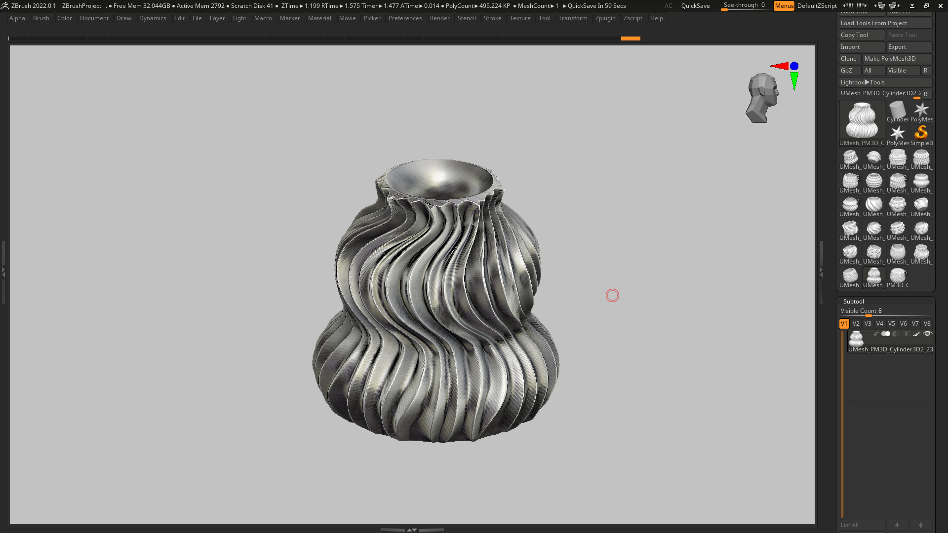 vase 3d print 516  3D print model_6