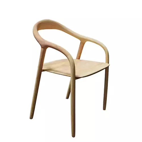 Solid wood chair