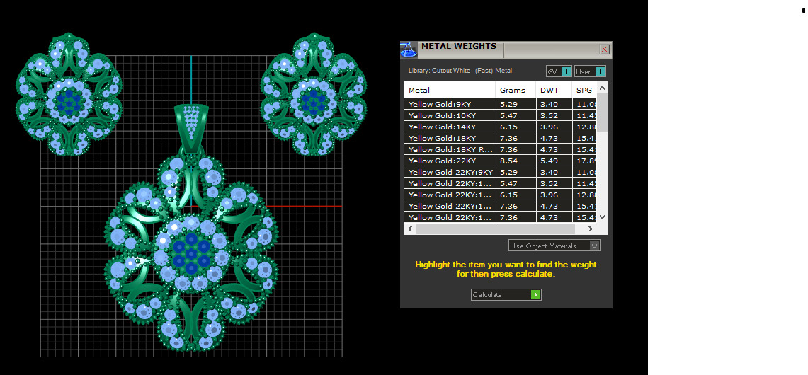 GOLD RUBY LOCKET SET 3D PRINTABLE MODEL 3D print model_2