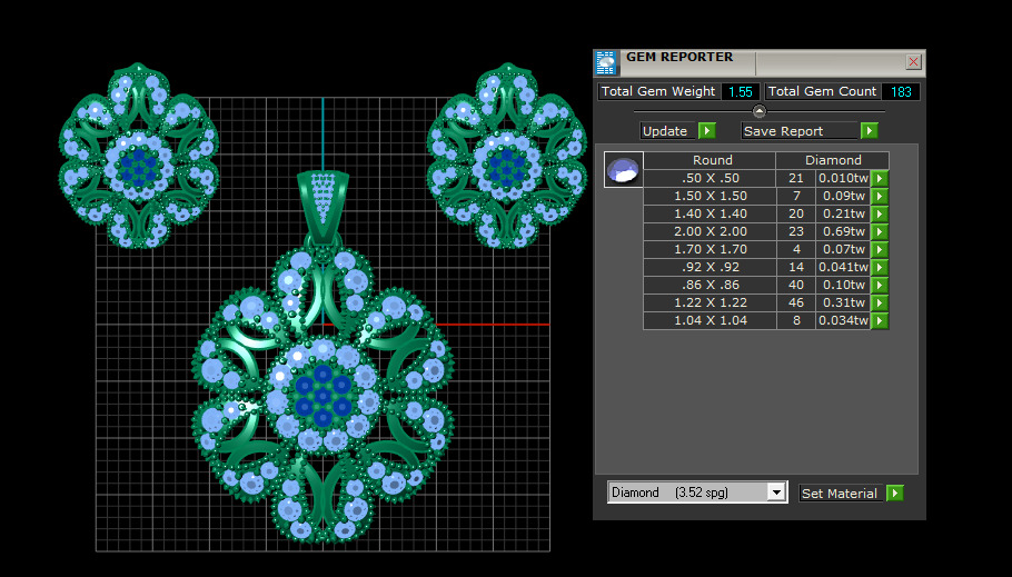 GOLD RUBY LOCKET SET 3D PRINTABLE MODEL 3D print model_6
