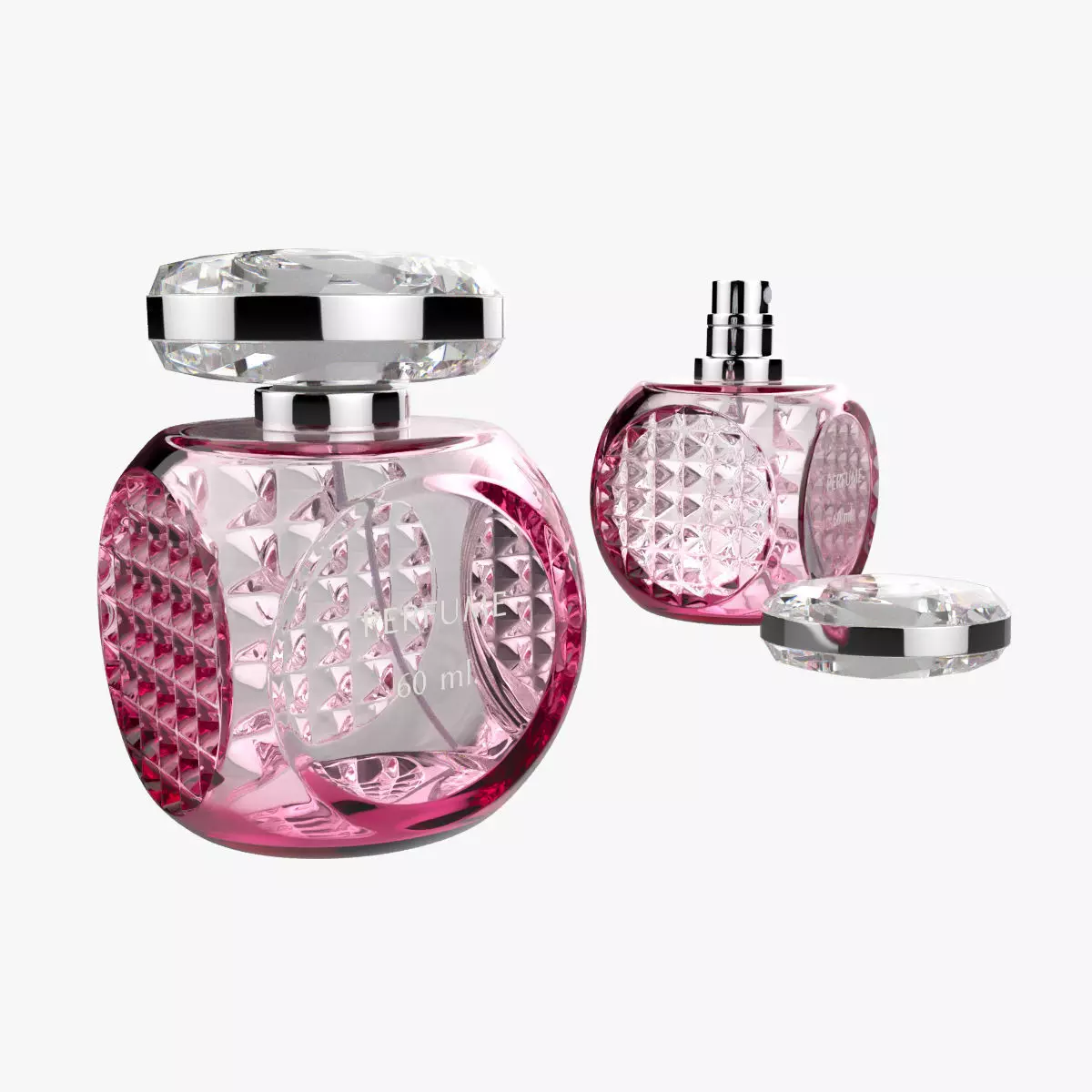 Perfume 60ml Low Poly High Poly Detailed 3D model